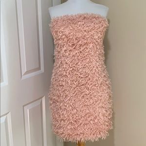 Forever 21 mini fur-imitation bodycon dress